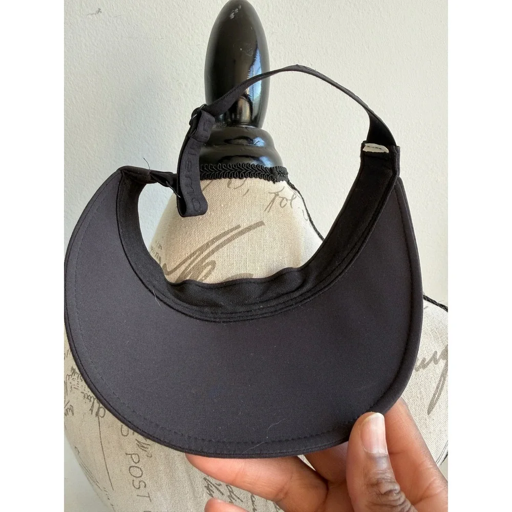 Lululemon Fast and‎ Free Women Black Running Athletic Visor Adjustable Hat